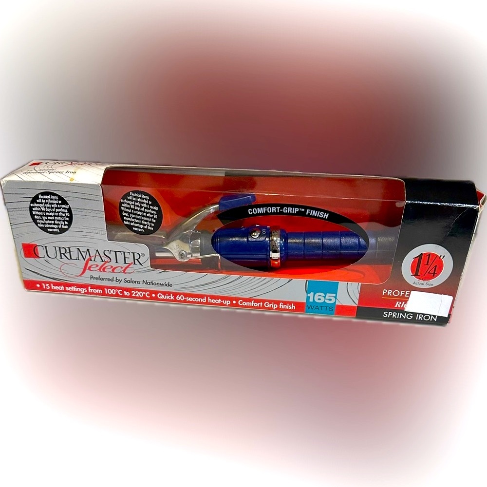 CURLMASTER SELECT 1.25” CURLING IRON WAND 9ft CORD FLAWED CLIP REPLACEMENT STYLE
